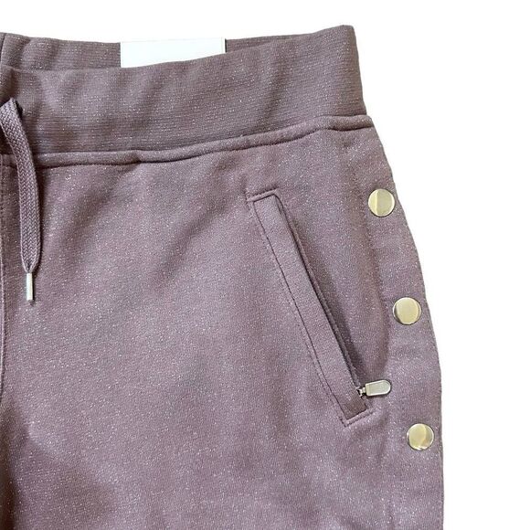 EleVen by Venus Williams Pink Sparkle Breakaway Straight Leg Sweatpants Large - Picture 3 of 12